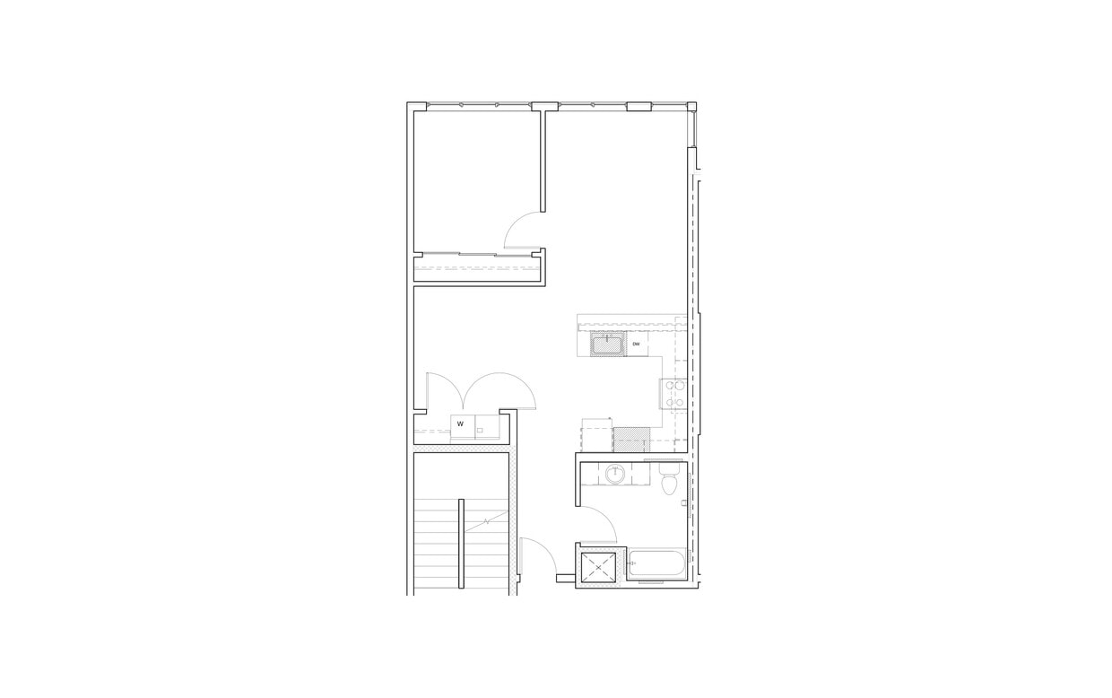 Floor Plan - 1 Bed/1 Bath-CIK1