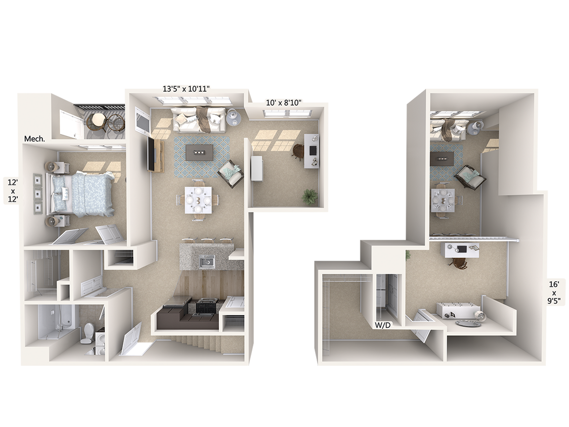 Floor Plan - A2DL-1216sq-Stainless