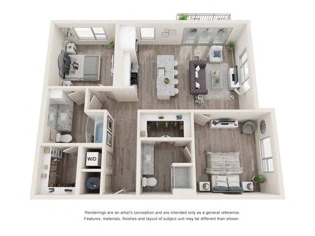 Floor Plan - Two-Bedroom (B4)