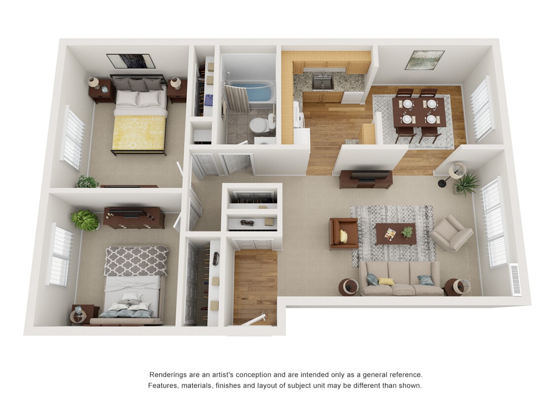 Floor Plan - 2 bedroom A