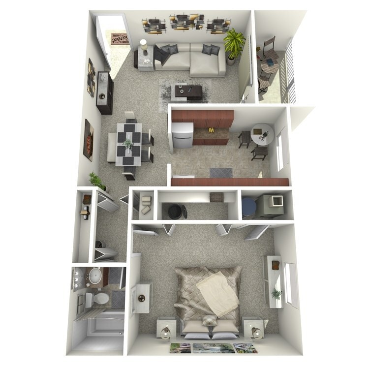 Overhead_119801.jpg - 1 Bedroom