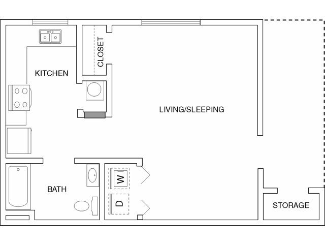 Studio - Studio - 1Bath
