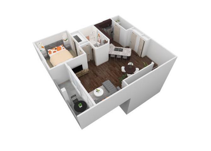 Floor Plan - VBH - 1X1C