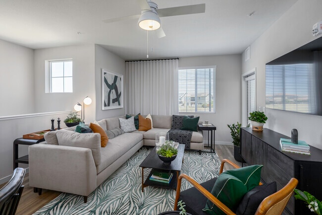 3BR, 3BA - 1453SF - Living Room - Atwell at Folsom Ranch