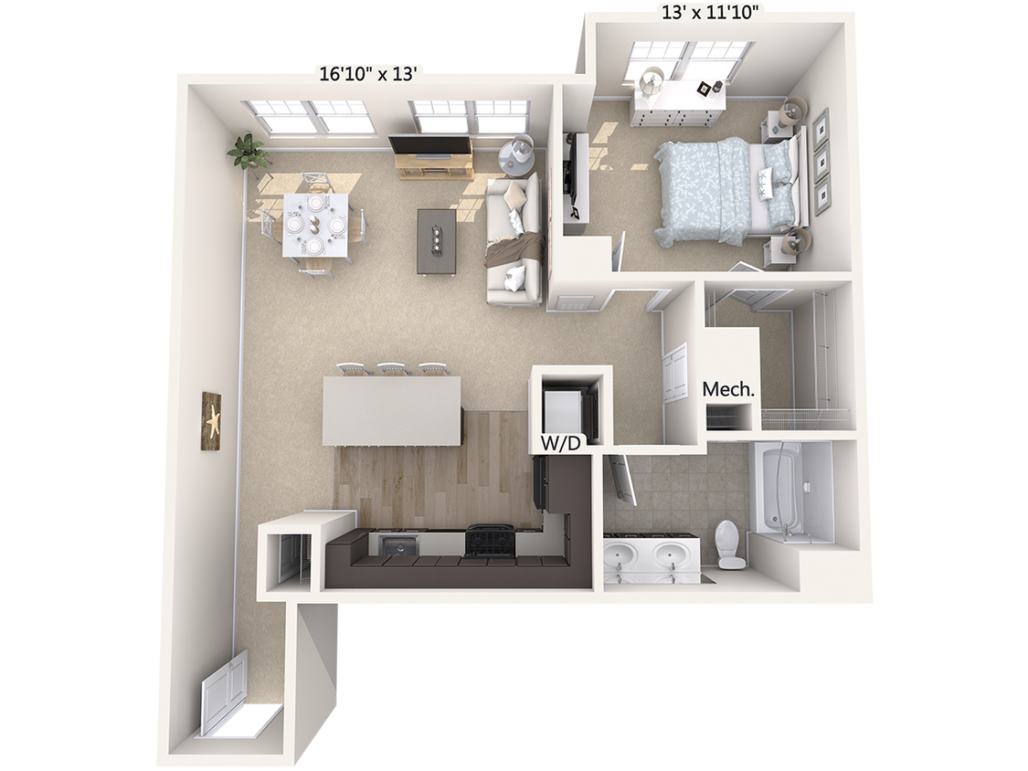 Floor Plan - A7-830sq-Black