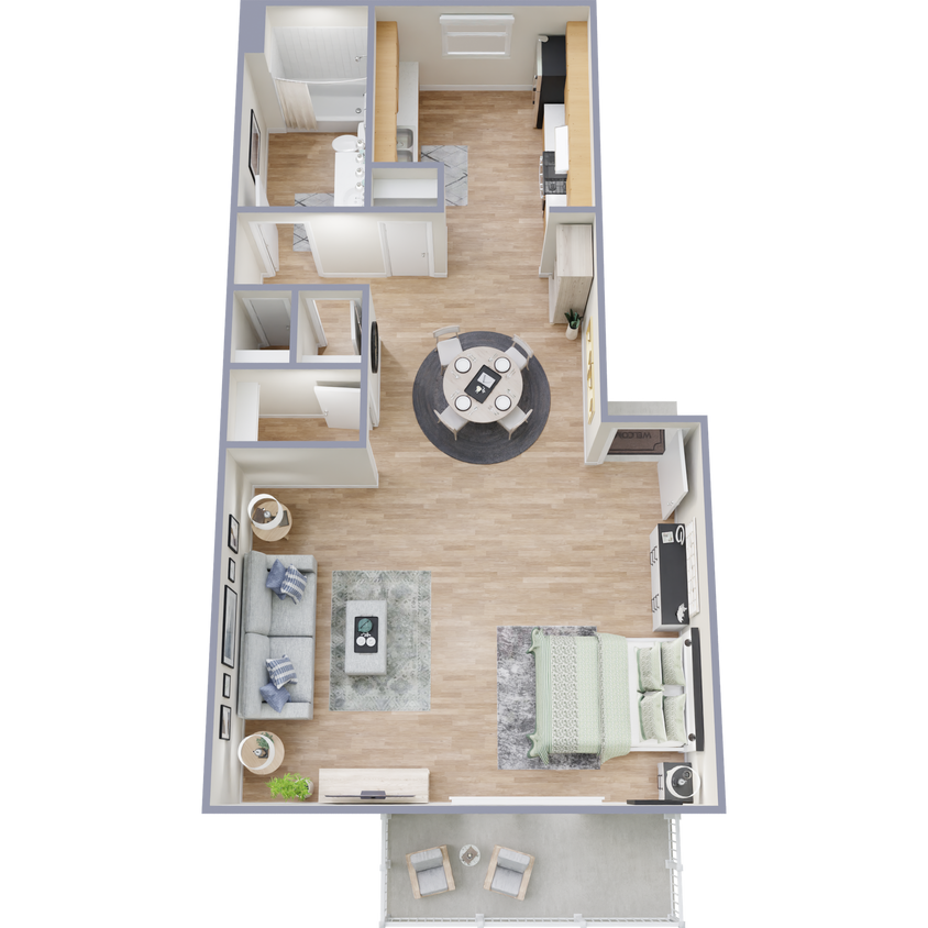 Floor Plan - Studio 1 
