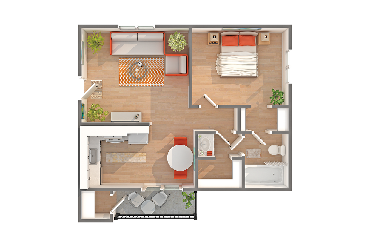 Mesa | 1-Bedroom Floorplan - Mesa