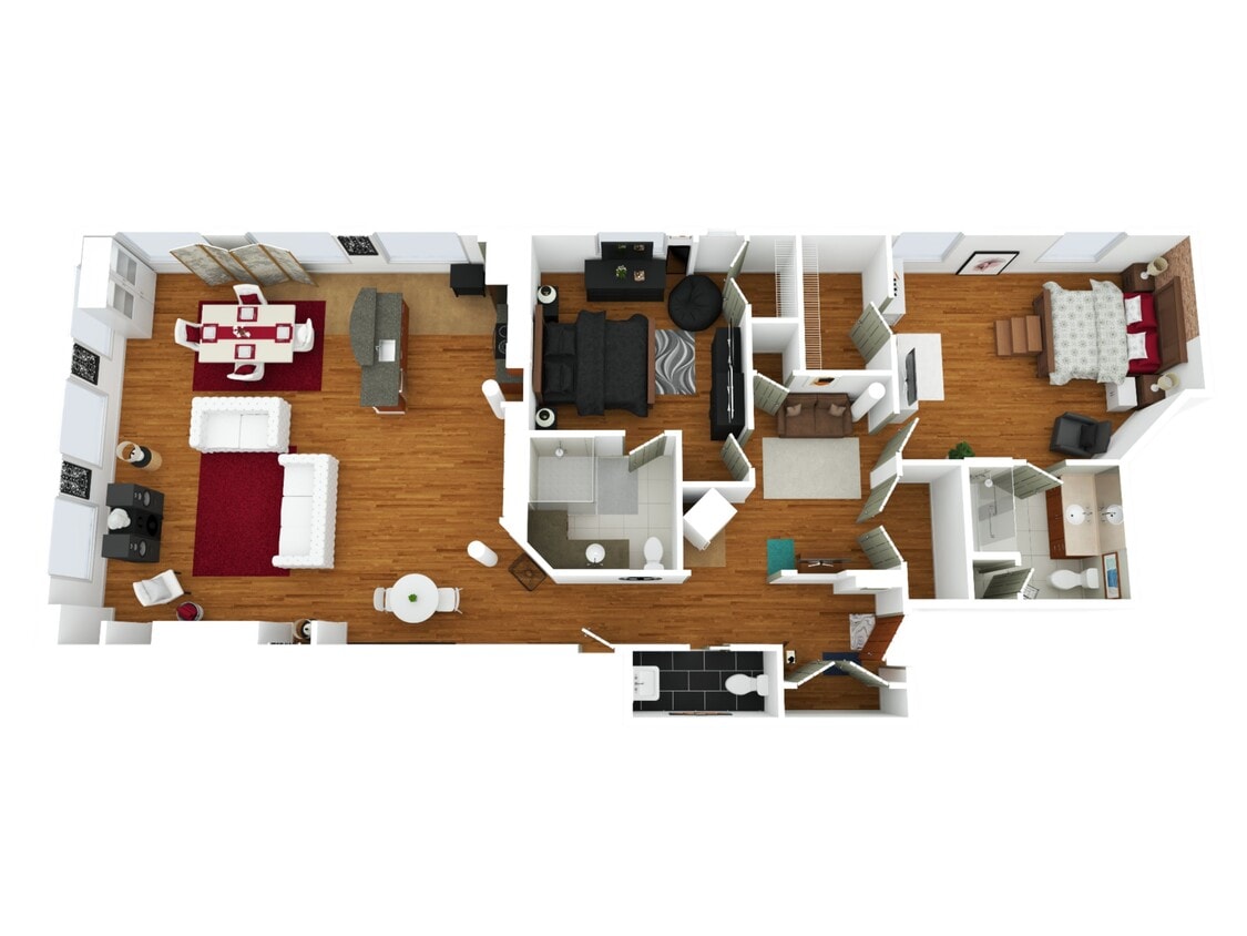 Floor Plan - 2 Bed 2.5 Bath | Classic