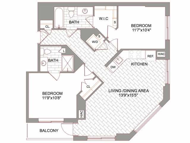 2x2 Furnished - 2x2 Furnished (30-day stay available)