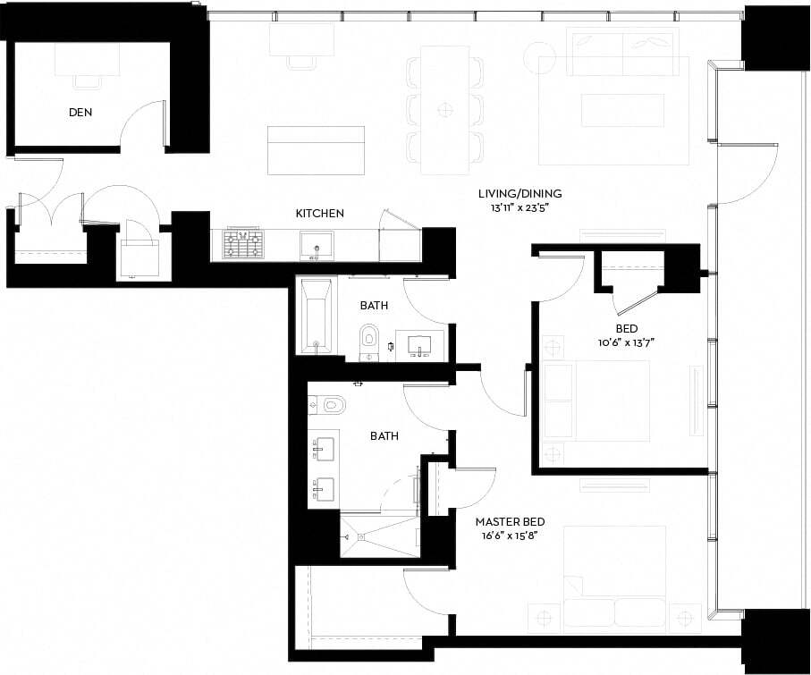 Floor Plan - 2S-D