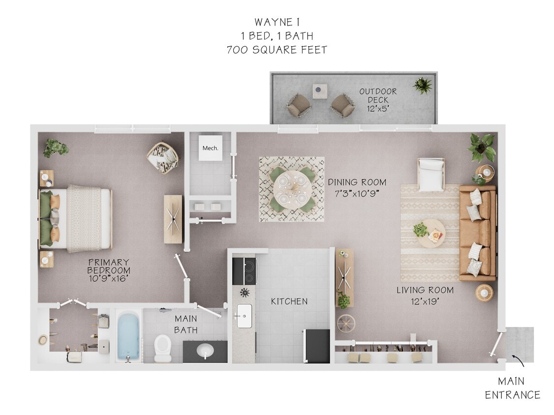 Floor Plan - Wayne I