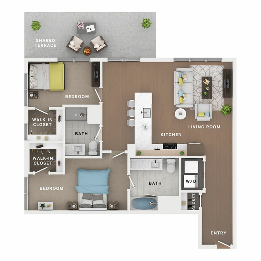 C - 2BR/2BA - Pixaura