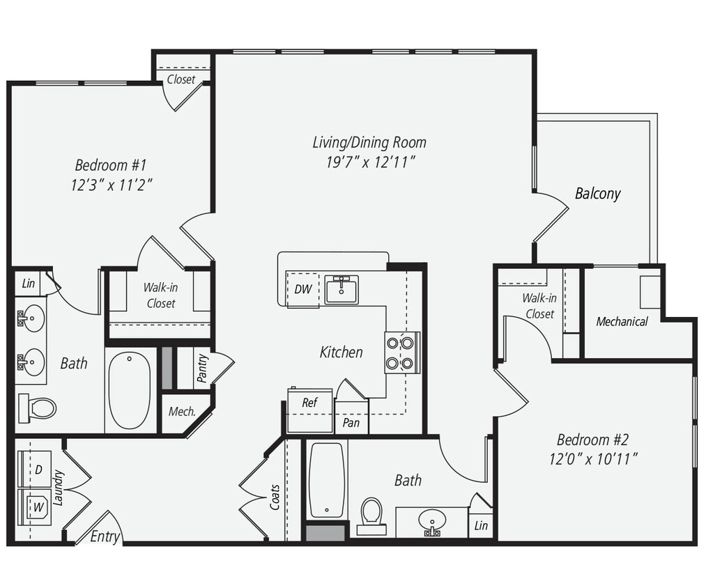 Floor Plan - B8b-1174