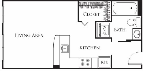 Floor Plan - Micro Studio - A6