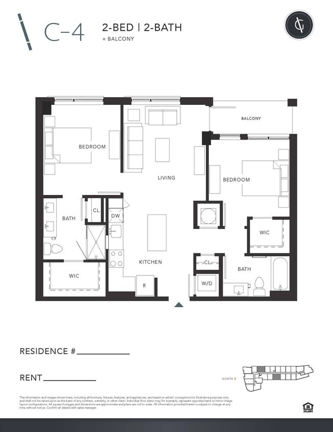 Floor Plan - Two Bedroom - C4