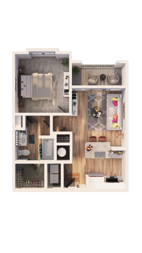 Botanic at Ingleside- A1C Floorplan - A1C