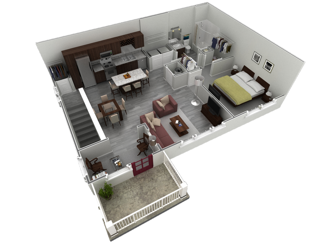 Floor Plan - 1 BR Grand Overlook