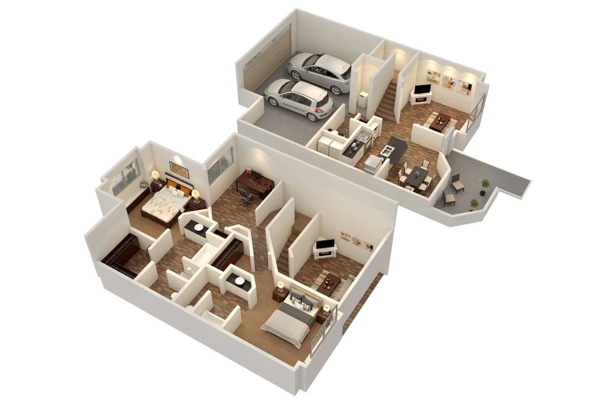 Floor Plan - Castle Townhome