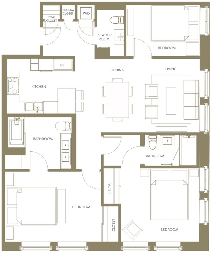 Floor Plan - Three Bedroom A