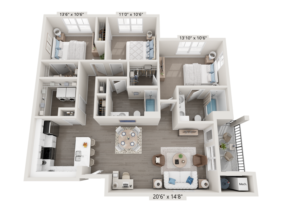 Floor Plan - C40E-H