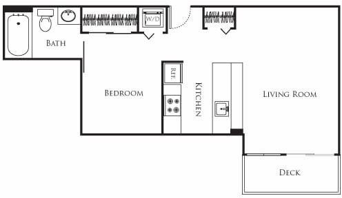 Floor Plan - Micro One Bed - B4