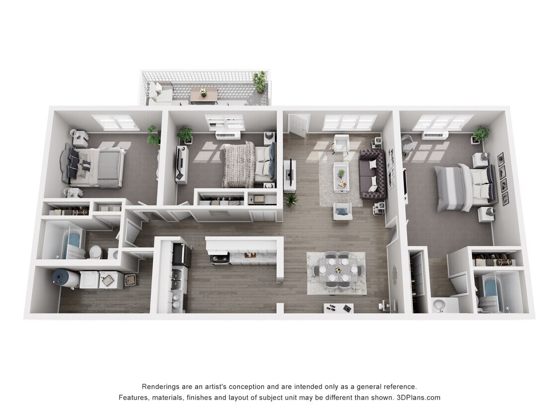 Floor Plan - 3x2 Standard-Call For Availabili