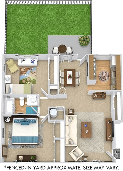 Floor Plan - Hampton with Yard Upgraded