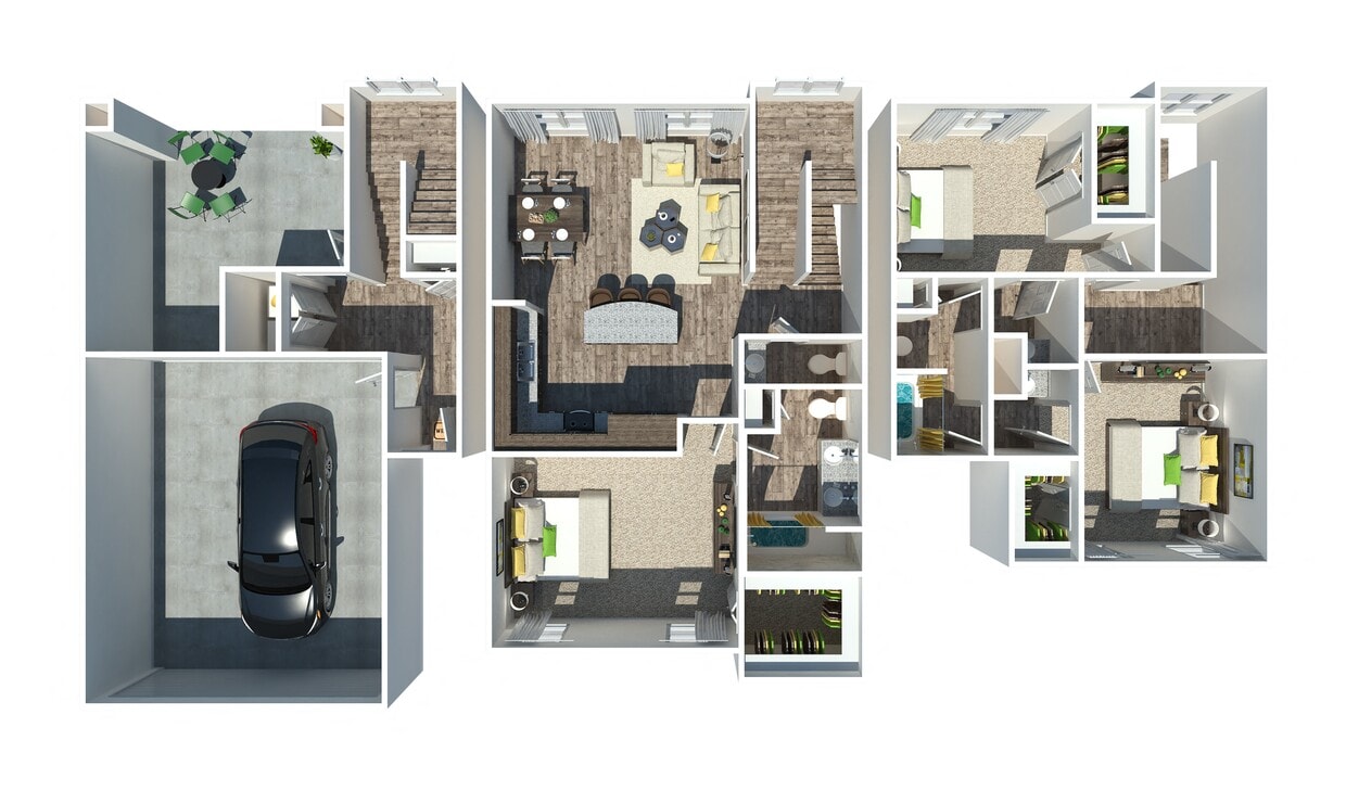 Floor Plan - The Napa 3 BR | 2 BA