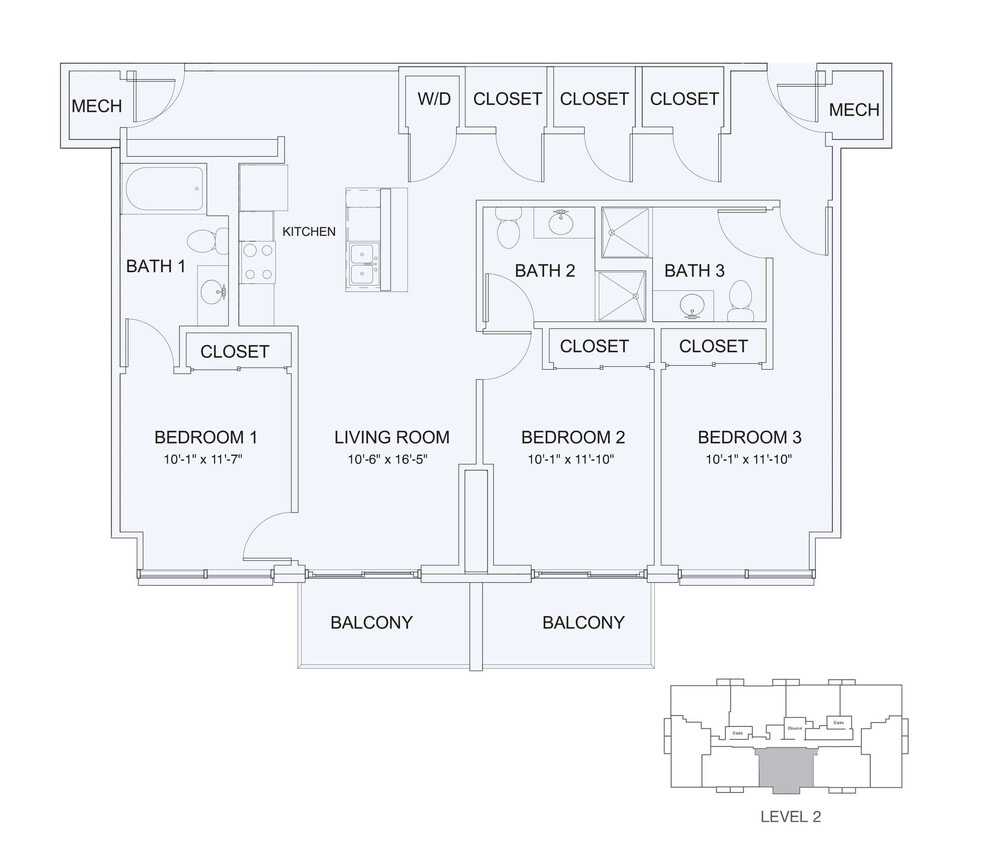 Floor Plan - 3x3 1348