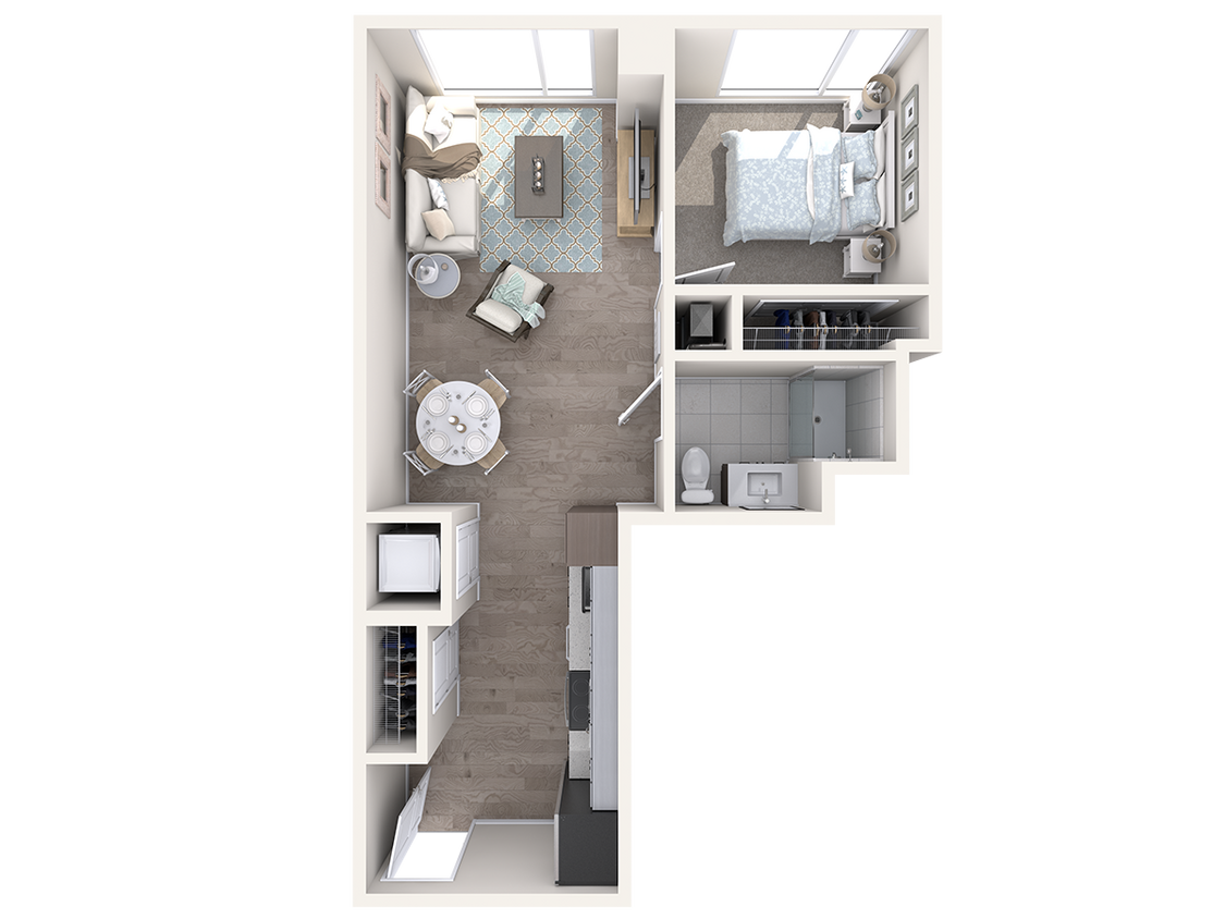 Floor Plan - Watermark B1-1.10