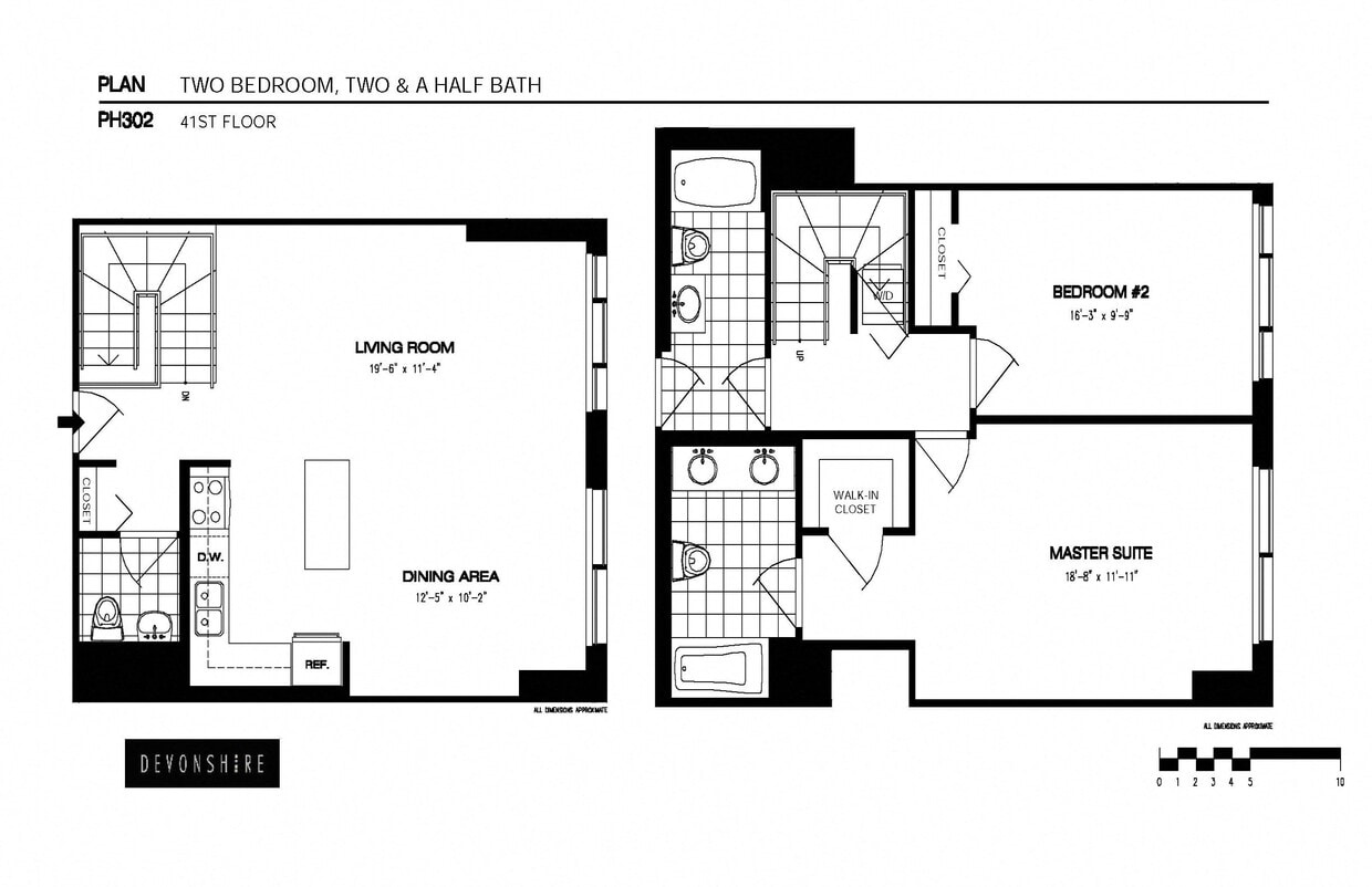 Floor Plan - 2 Bed_2 Bath Penthouse-ph302