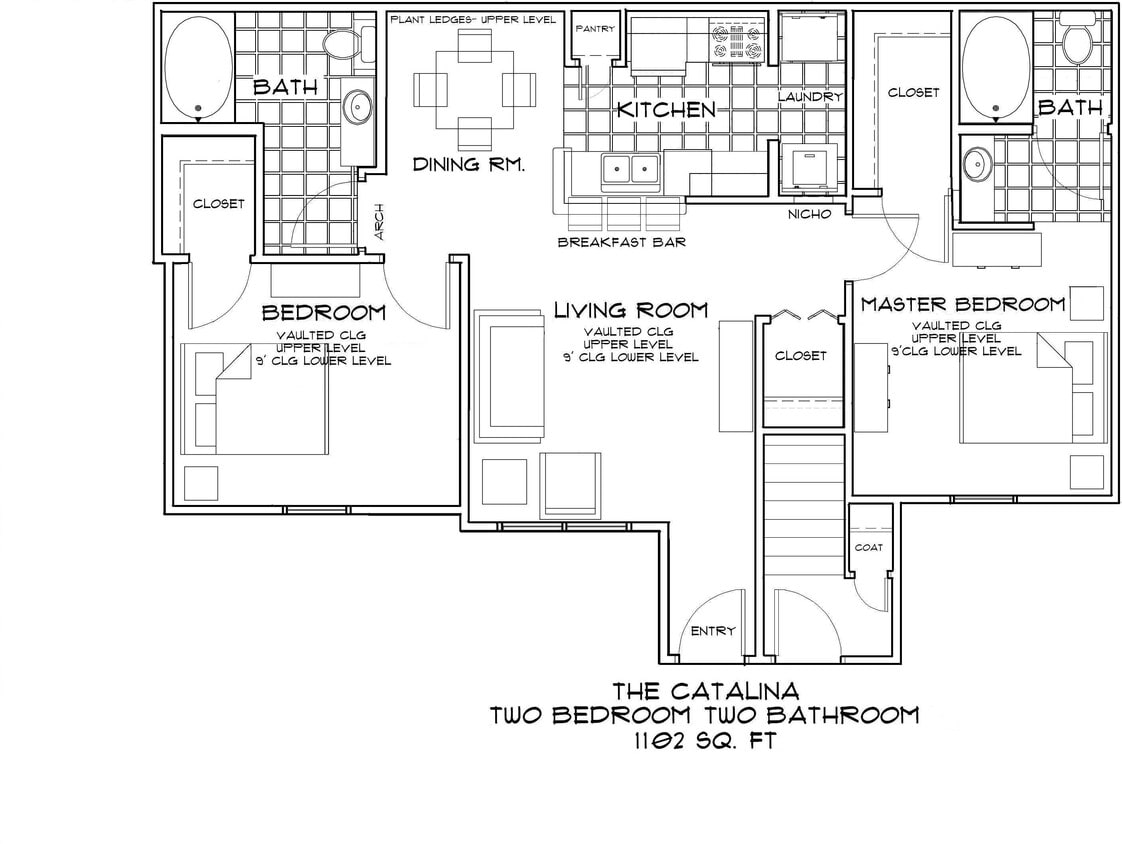 Floor Plan - The Catlina