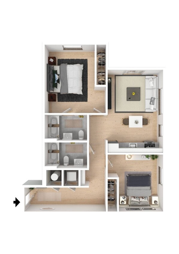 2 Bedroom-A1 - 2 Bedroom-A1
