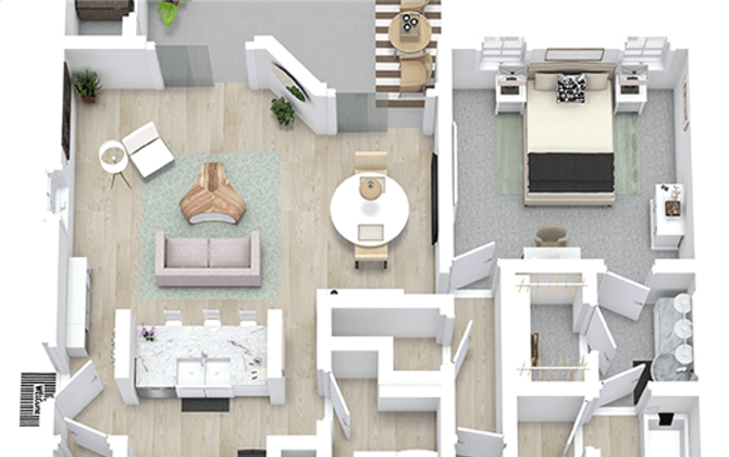 Floor Plan - Peach Palm Renovated