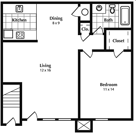A1 - 1 Bed