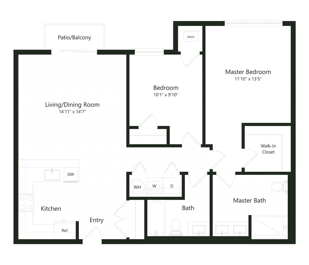Floor Plan - 2BC-2
