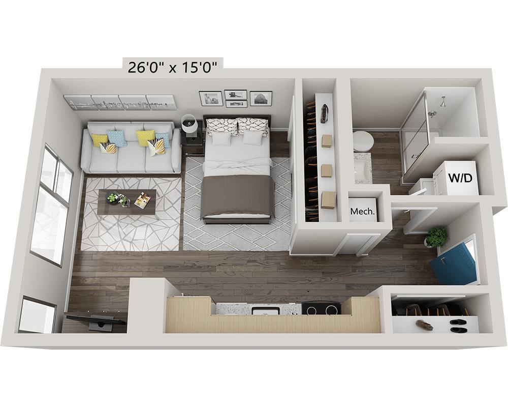 Floor Plan - Studio E1E