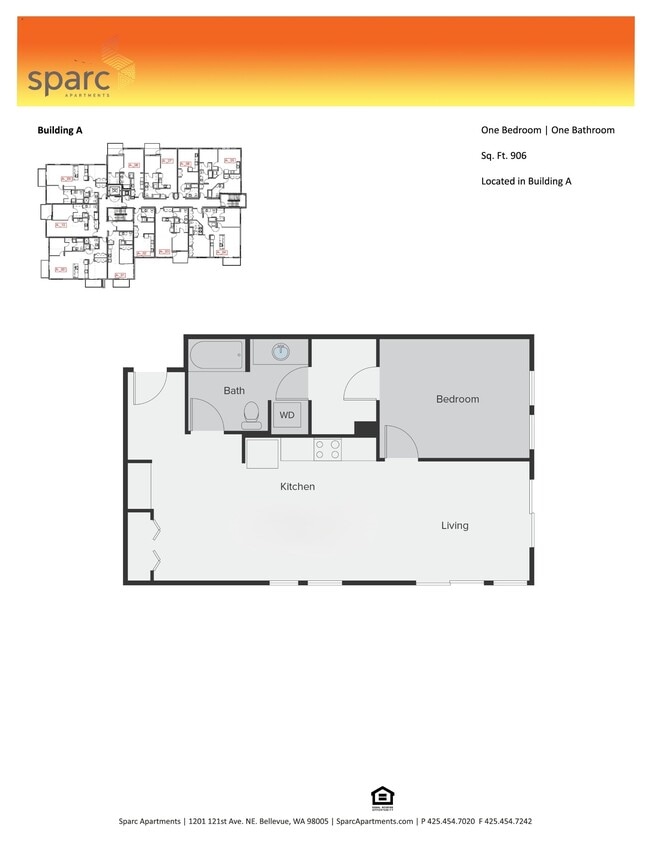 Floor Plan - 1x1 Building A