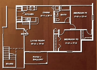 2BR/1BA - 2 BR/ 1 BA