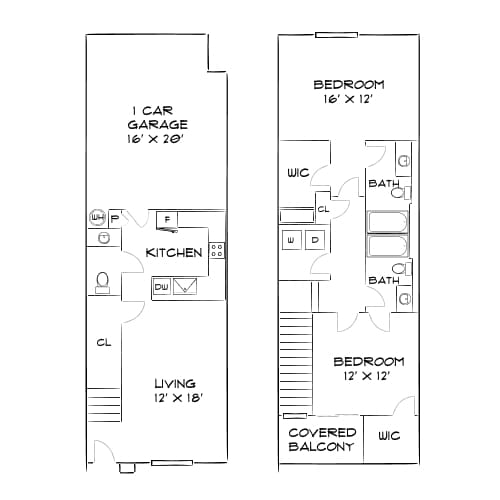 Floor Plan - Design 2C Townhome