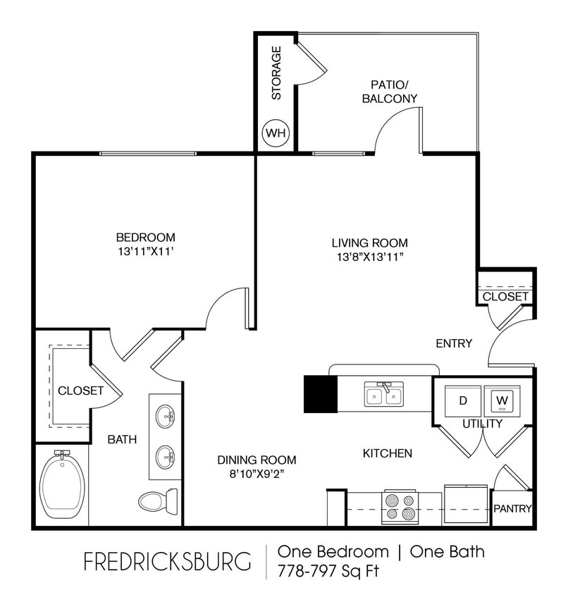 Floor Plan - A3 - Fredricksburg