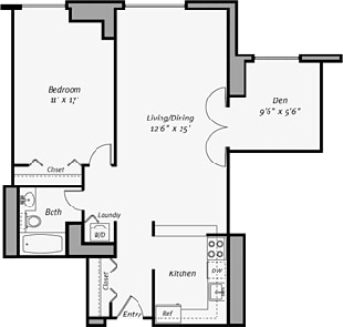1BR/1BA - A2D