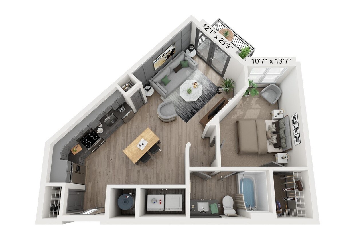 Floor Plan - Prescott  (1.1 J | K)