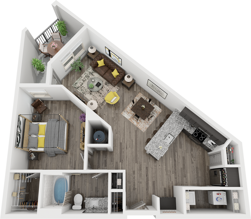 Cue Galatyn Station - A1I Floor Plan - A1I