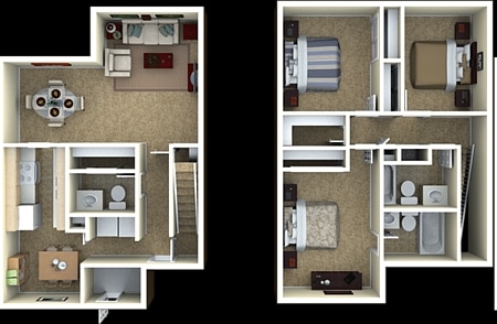 3BR/2.5BA - Active Military = BAH Pricing