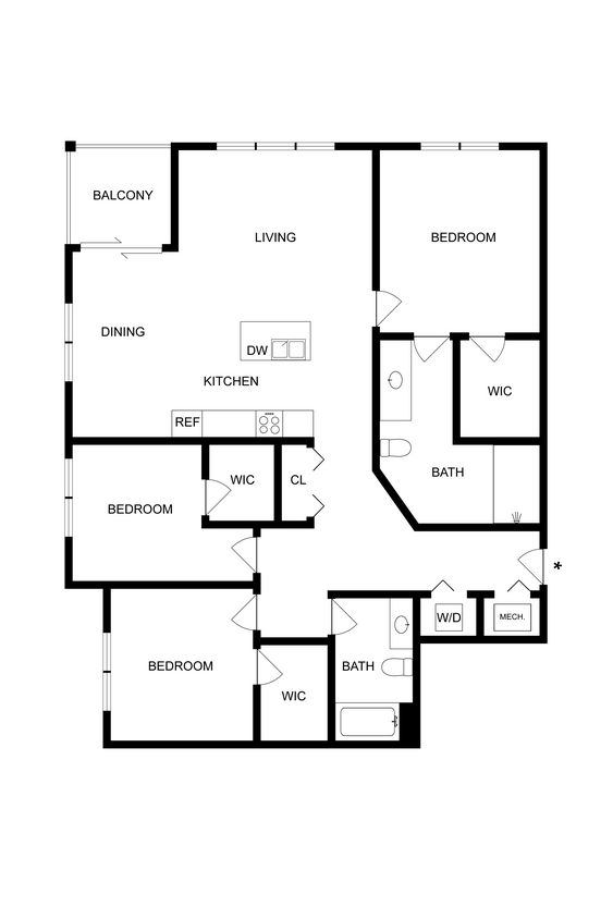 Harper Place at Bees Ferry - C2A Floorplan - C2A