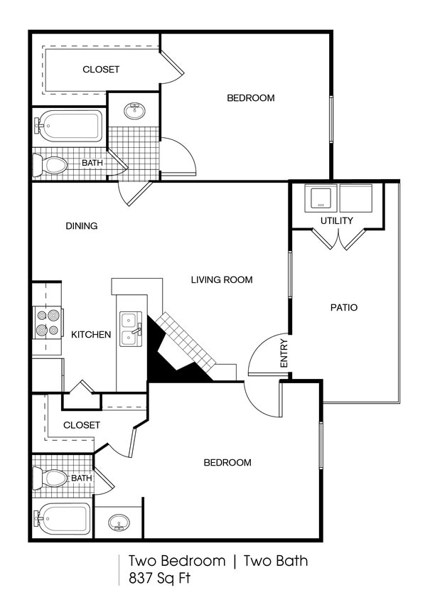FP_Timber Ridge_B6_770 SF.jpeg - 2 bedroom 2 bath