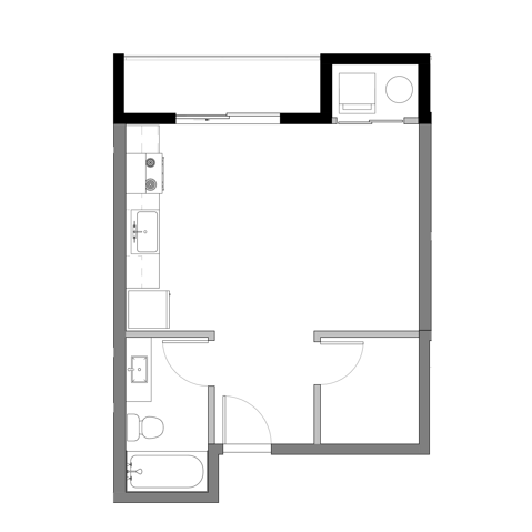 Studio O Floorplan - The Flame