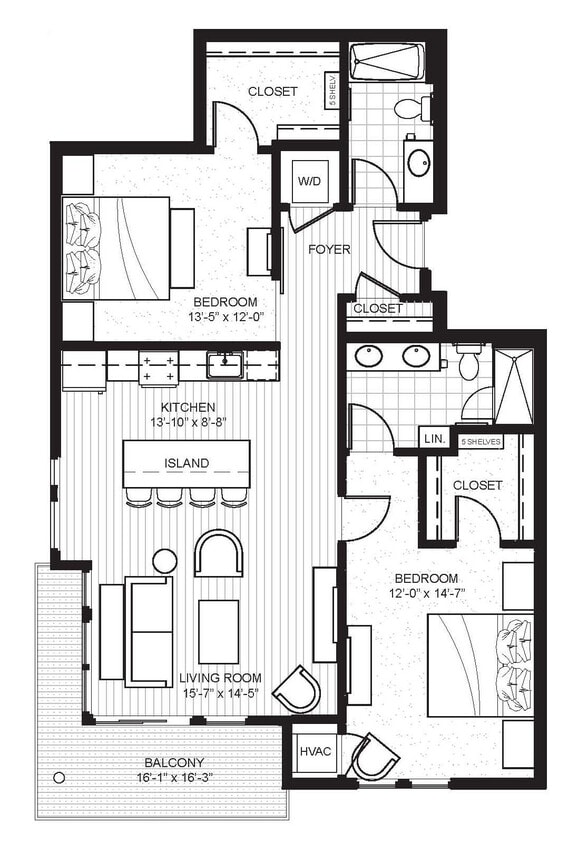 Ellipse on Excelsior and E2 - Ellipse - Experience - 2 Beds - 2 Baths - 1132 Sq. ft. - Ellipse - Experience