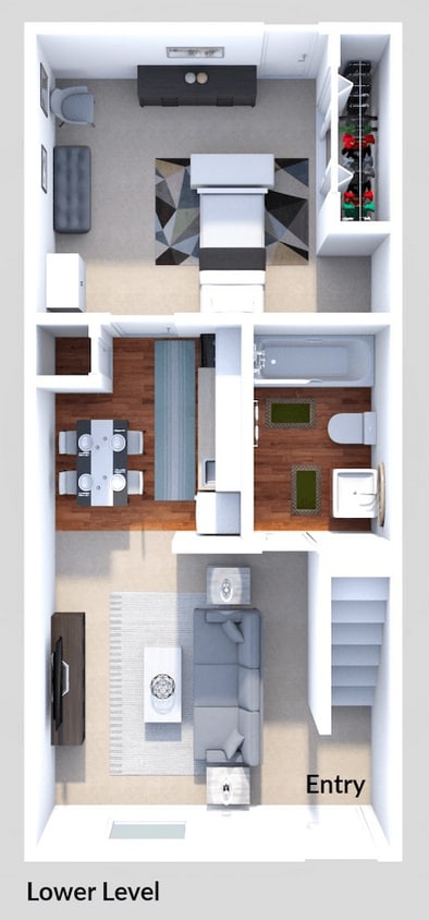 Floor Plan - Phase III - 2 Bed 2 Bath w Patio